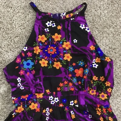 Vintage Hawaiian Maxi SunDress By Flo-Jan Flower Power XS - Image 1 of 4