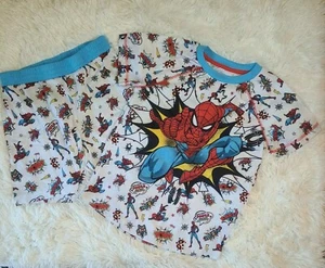 Boy's Disney Spiderman Pajama Set Size 9/10 All Over Print (2 pieces) - Picture 1 of 5