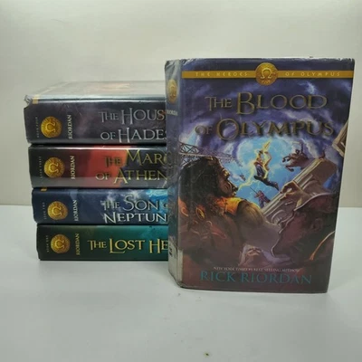 The Heroes of Olympus Rick Riordan Complete Series Book Set 1-5 Hardcover - Image 1 of 4