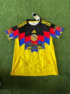Camiseta deportiva para mujer Adidas Club America Stadium Home 25/26 - amarilla Foto 1 de 4
