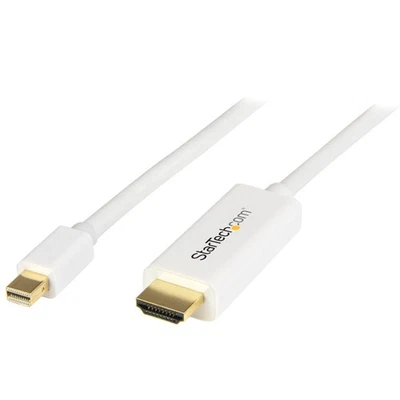 Startech.com Mini Displayport To Hdmi Converter Cable - 3 Ft [1m] - 4k - White - - Image 1 of 4