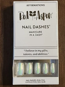 Red Aspen Reusable Nail Dashes, Pop On Medium Coffin, Becky Boo Is Talented - Picture 1 of 1