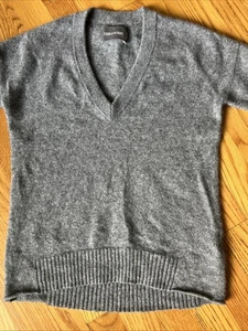 Zadig Voltaire Vivi WS Maglione Cashmere Patch Stella Gomito Grigio Blu XS - Foto 1 di 11
