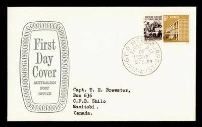 DR WHO 1969 AUSTRALIA FDC NORTHERN TERRITORY ANIV M38138 - Image 1 of 2