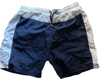 Bañador Hugo Boss XL azul marino y blanco para hombre  Foto 1 de 2