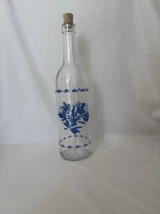Botella de vino de vidrio decorativa con corcho Pfaltzgraff Yorktown - Imagen 1 de 1