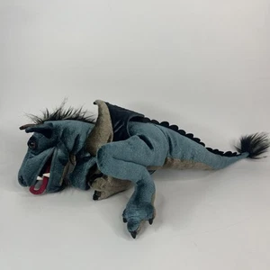 Folkmanis Sky Dragon Hand Puppet Teal Blue 24” Full Body Plush Toy Stuffed - Picture 1 of 7