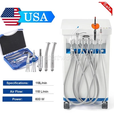 dental portátil Unidad de entrega móvil eyector de saliva/pieza de mano 4 agujeros Foto 1 de 4