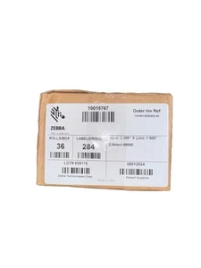 10015767 - Zebra 2" x 1.5" Z-Select 4000D Label (Case) 36 Rolls / 284 Per Roll - Picture 1 of 2