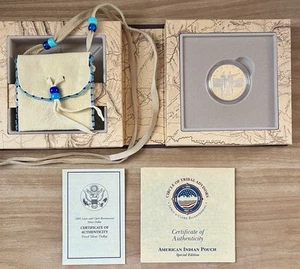 2004 US Mint Lewis & Clark Coin & Pouch Set Great Sioux Nation, Standing Rock - Picture 1 of 7