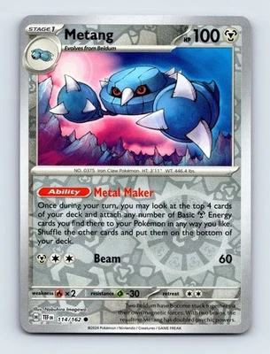 Metang Reverse Holo SV05: Temporal Forces 114/162 NM/LP - Image 1 of 2