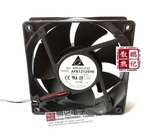 Delta AFB1212SHE 12038 12cm 12v 1.6A ball bearing fan 2-Pin - Picture 1 of 1