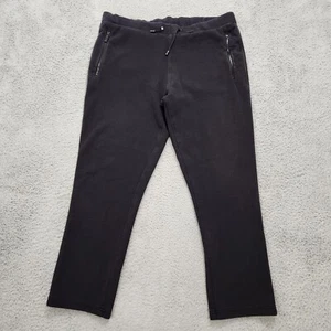 Burberry Sport Pants Pants Mens XXL 2XL Black Zipper Pockets Sweatpants *Flaws* - Picture 1 of 20