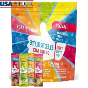 Electrolyte Drink Mix Variety Pack Healthy Hydration Stick Packs Keto No Sugar - Picture 1 of 7