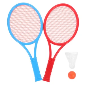 2 Pcs Plastic Tennis Racket Set for Kids with 2 Balls Random Color Play - Picture 1 of 12