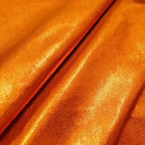 Orange glänzender Mystique 4-Wege Stretch Spandex Stoff - Bild 1 von 10