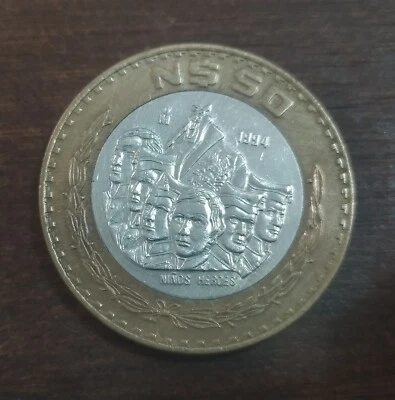 $50 NUEVOS PESOS 1994 CONMEMORATIVA A LOS NIÑOS HEROES CON LIGERO ERROR - Image 1 of 4