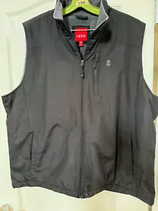 IZOD Performance Men's Black Ripstop Polar Fleece Lining Vest - Size 2XL - Picture 1 of 6