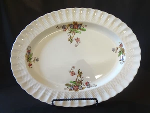 Spode China Wicker Lane - 16" ovale Platte - Korbgeflecht Rand - Bild 1 von 6