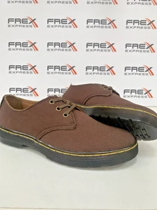 Doc Dr Martens Delray Hombres - Zapatos de Lona Marrón - Reino Unido Talla 6 / EU 39 - Imagen 1 de 5