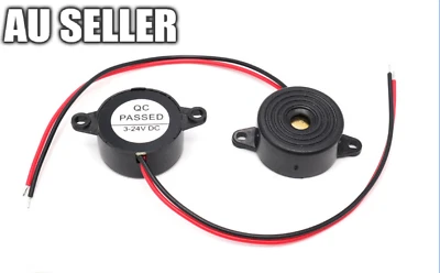 DC 3-24V 12V Active Electronic Buzzer Beep Alarm Continuous Sound Black SFD-2312 - image 1 of 4