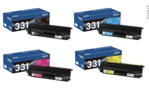 Brother TN331 High Yield Toner (Black,Cyan,Magenta,Yellow) Set of 4 NEW... - Picture 1 of 5