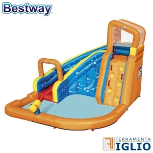 Parco Giochi Acquatico Piscina Gonfiabile Turbo Splash Acqua Scivolo con Spruzzo - Foto 1 di 16