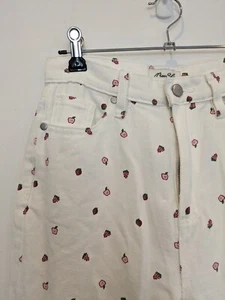Myer Miss Shop Tutti Frutti White Jeans With Fruits Brand New With Tags Size 8 - Picture 1 of 7