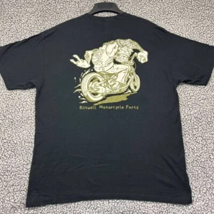 Biltwell Motorcycle Parts Shirt Men Extra Large Black Short Sleeve Crew Neck XL - Picture 1 of 6