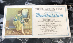 Vintage Mentholatum Ointment PRINT AD Cardboard - Picture 1 of 4