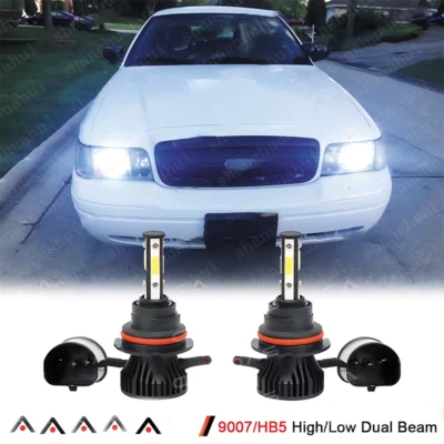 Kit de lâmpadas de farol alto/baixo de LED para Ford Crown Victoria 1998-2011 9007 EUA - Imagem 1 de 4