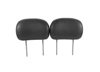 2002-2005 GMC Envoy Leather Front Seat Headrests Pair Dark Gray OEM - Image 1 of 4