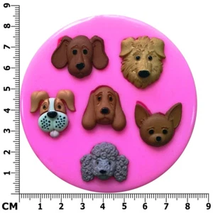 Molde de silicona para caniche Chihuahua Bloodhound Spaniel con caras de perro de Fairie Blessings - Imagen 1 de 6