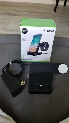 Belkin F8J237 PowerHouse Charge Dock for Apple Watch + iPhone XS, iPhone XS - Image 1 of 2