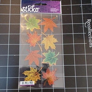 PEGATINAS OTOÑO ACCIÓN DE GRACIAS hojas brillo roble arce abedul hoja olmo boda bordes - Imagen 1 de 2