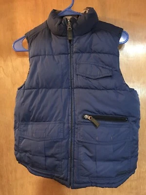 Двусторонний детский темно-синий/камуфляжный камуфляжный жилет Gap размер L (10) - Изображение 1 из 4