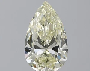 2.57 Carat Pear Cut Loose Natural Diamond N Color IF Clarity GIA Certified - Picture 1 of 2