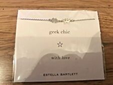 5 x Estella Bartlett Silver Plated "Geek Chic" Space Invader Carded Bracelets