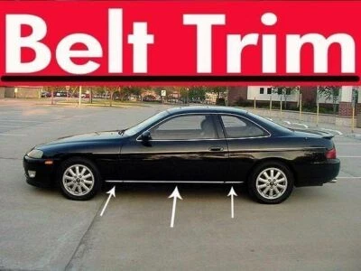 Kit de molduras laterales de carrocería cromadas flexibles 1991-1997 para Lexus SC SC300 SC400 Foto 1 de 4