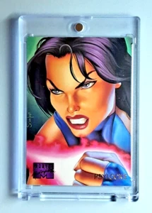 1995 Marvel Masterpieces Card 78 PSYLOCKE. FREE ONE-TOUCH-HOLDER - Picture 1 of 2