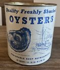Vintage Warren Denton Broome?S Island Maryland Oysters Tin Can 1 Gallon L@@K