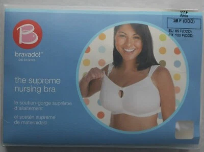 NOVO NO PACOTE Sutiã de Enfermagem Bravado Designs The Supreme - 38F (DDD) - Branco - Imagem 1 de 4