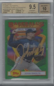 John Smoltz 2018 Topps claramente auténtico '93 Finest Stars automático BGS 9,5/AU 10 - Imagen 1 de 1