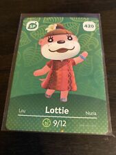 Lottie # 420 Animal Crossing Amiibo Card US Series 5 - Authentic - Never Scanned
