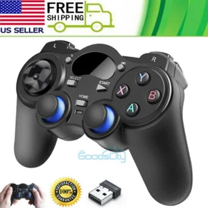 For PS3 Android TV Box PC 2.4G Wireless Game Controller Joystick Joypad USB - Picture 1 of 15