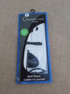 Guante de golf de cuero Cabretta Diamond Tour izquierda talla XL para hombre sin usar - Imagen 1 de 4