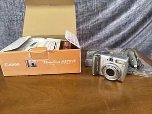 Canon Power Shot A570IS A570 IS Digital Compact Camera 7.1MP Parts Or Repairs - Picture 1 of 5