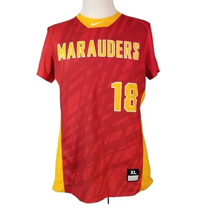 Nike Clearwater Marauders soccer jersey youth XL extra large red yellow Dri-Fit - Picture 1 of 11