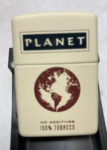 1997 “PLANET”New Zippo  “NO ADDITIVES” 100% tobacco lighter. “ONLY 150 MADE” NEW - Picture 1 of 5