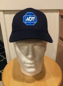 ADT SECURITY Navy Blue Embroidered Hat - Snapback - Adjustable- Brand New - RARE - Picture 1 of 5